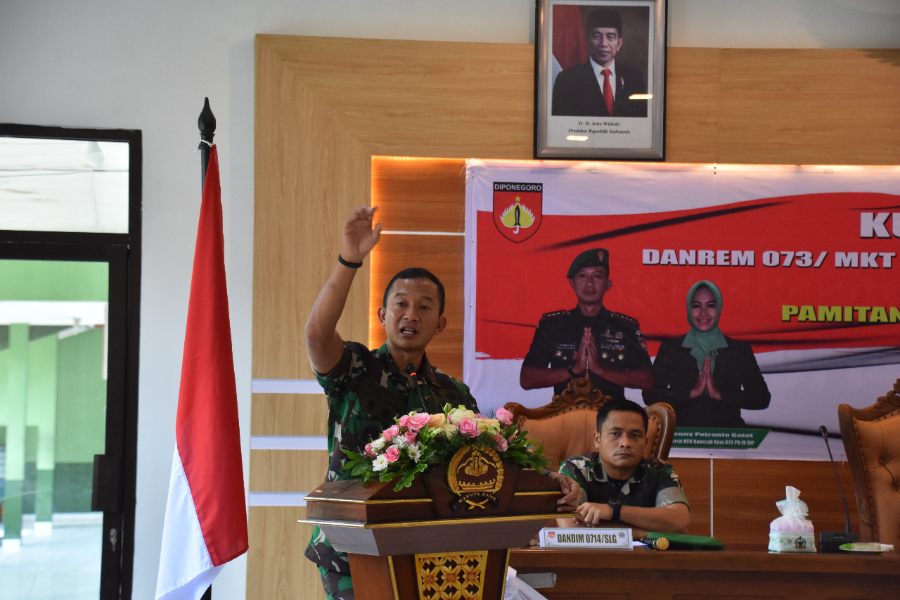 Danrem 073/MKT : Jadilah Prajurit Yang Bertaqwa, Profesional, Loyal Serta Dicintai Rakyat